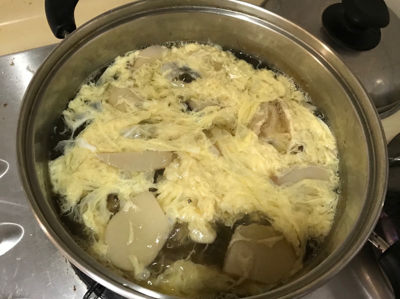 杏鮑菇蛋花湯～奧里安達魯
