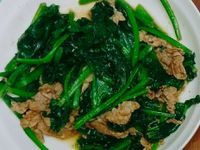 沙茶豬肉波菜