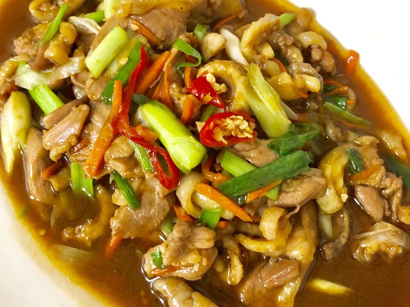 蒜苗雞肉片