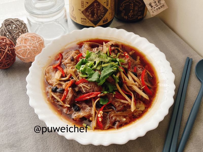 豆豉蒸肉片
