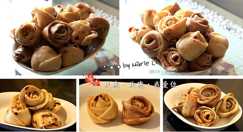 麵包機料理:浪漫的玫瑰饅頭