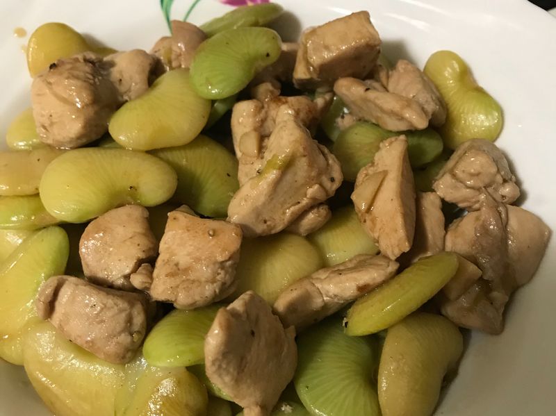 皇帝豆悶雞胸