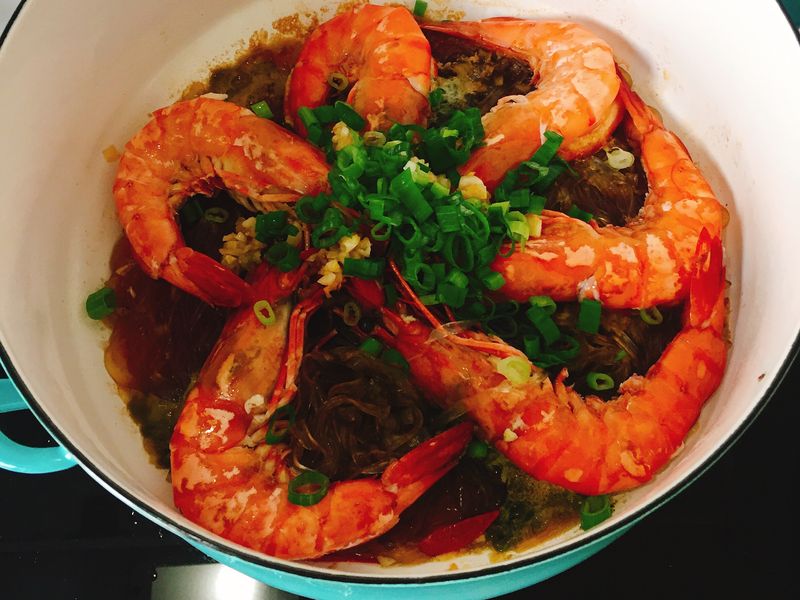 鮮蝦粉絲煲
