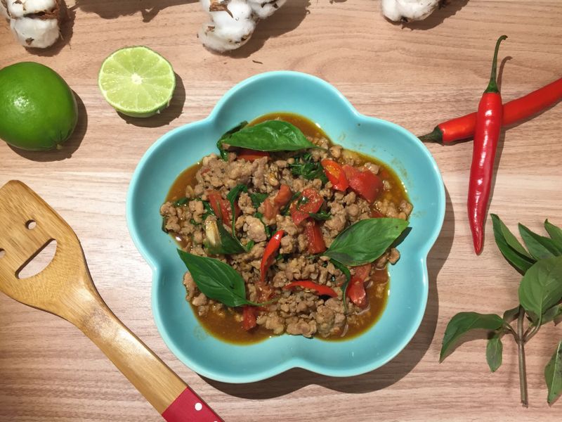 泰式打拋豬肉🌴白飯再來一碗🍚