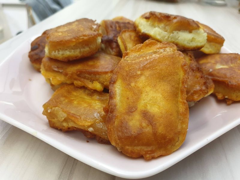 炸年糕(使用鬆餅預拌粉)
