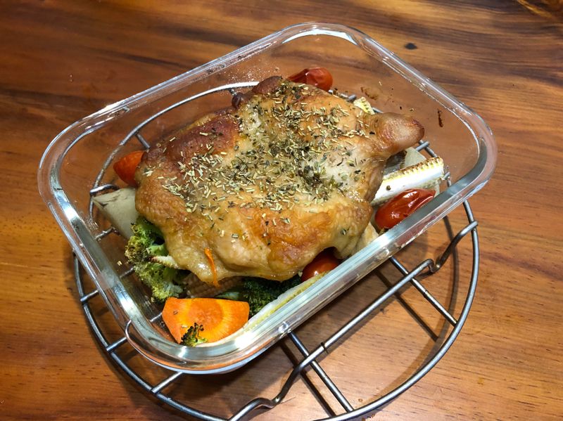 蔬食烤雞腿
