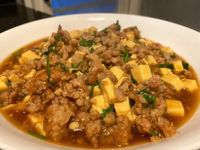 營養又下飯～醬燒香菜豆腐絞肉