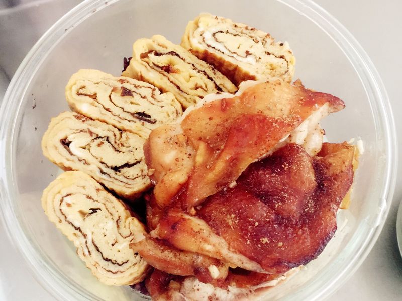 蒜味烤雞腿排