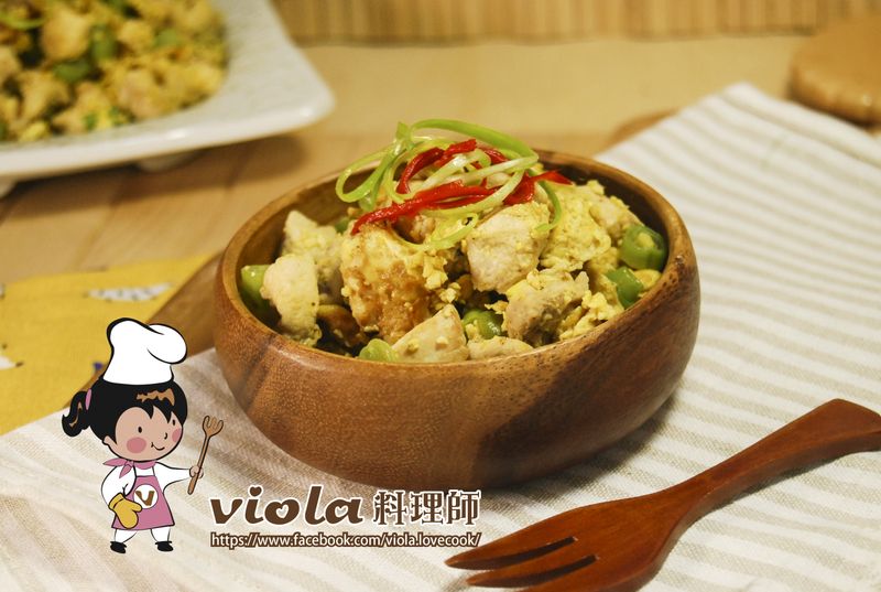 咖哩風味豆腐炒雞丁(一鍋到底)