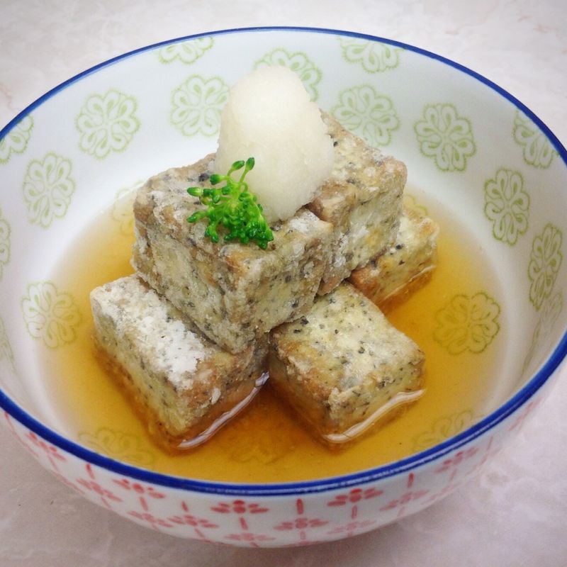 香煎芝麻豆腐