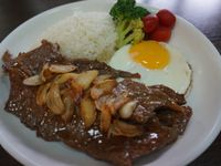 蒜味照燒牛小排飯