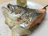 [水波爐食譜]鹽漬檸檬烤鮭魚頭