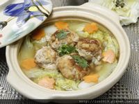 鮭魚豆腐丸子燴娃娃菜