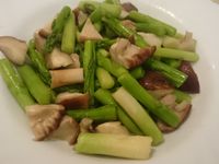 清炒蘆筍香菇