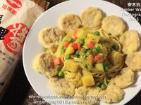 杏鮑菇咖哩義大利麵【可果美咖哩醬】