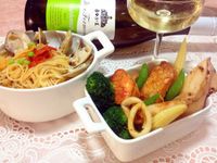 白酒海鮮佐茄汁天使細麵【白酒微醺時光】