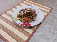 鮮香菇炒肉絲