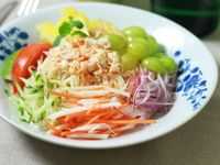泰式雞絲涼拌冷麵_小七食堂