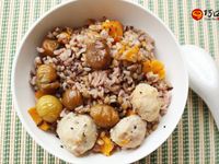 栗子貢丸炊飯(電鍋料理)