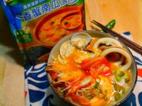 十分鐘快速料理-泡菜海鮮粥