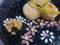 香煎干貝佐奶油蒜末 @ 阿寶寶食堂
