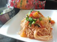 蕃茄肉末炒麵-蕃茄醬懶人料理