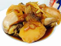 電鍋料理：醬燒馬鈴薯燉雞腿