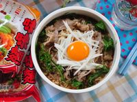 月見山藥絲牛五花湯麵【味味麵】