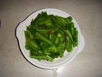 豆瓣醬炒山蘇