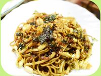 『簡易料理』花生芽炒麵