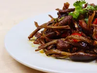 ★干鍋茶樹菇★嗆辣湖南味爬飯菜！