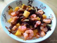 鳳梨炒黑木耳蝦仁