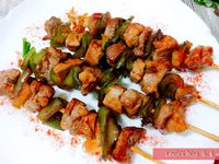 照燒豬肉串~大口吃肉man味十足