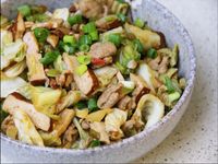 便當菜：小朋友版回鍋肉(里肌肉代替）