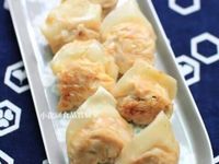 幼兒食譜【煎餛飩】(南瓜豬肉口味)