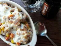 港式料理 ~ 簡易焗烤白汁雞皇飯