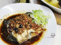 豆豉蒸鱸魚【福壽純芝麻油玩料理】