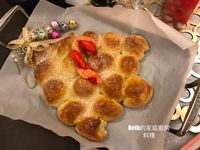 鮮奶油聖誕樹麵包