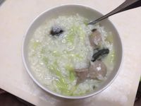皮蛋蔬菜粥