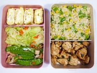 簡單便當料理(玉子燒x蔥燒豆鼓雞丁..)