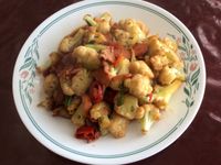 培根菜花