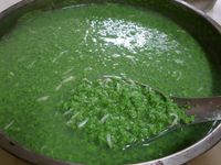 菠菜蛋吻仔魚湯