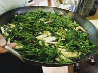 花東山林野生劍筍配野蔬過貓佐黑糙米燉飯