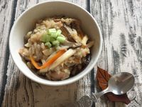 茭白筍肉絲燴飯