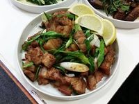 【蒜苗炒鹹豬肉】