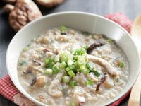 雞蓉鹹麥粥