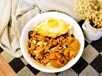 香菇滷肉燉香菇貢丸 鑄鐵鍋料理