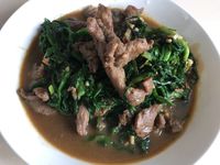 牛肉炒韭菜
