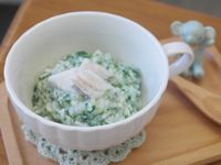 寶寶副食品「鱸魚蔬菜粥」好鮮味 ♪