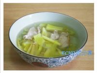 少油煙料理:火龍果花肉片湯